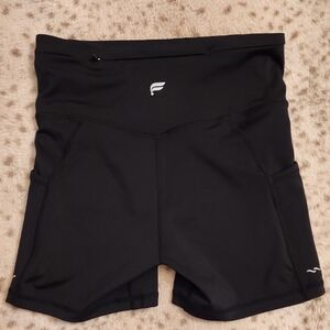 Fabletics Black High-Waist Athletic Shorts